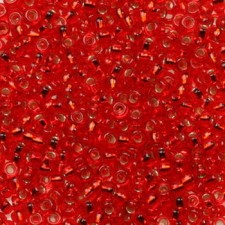 Miyuki rocailles Perlen 11/0 - Silverlined ruby 11-11